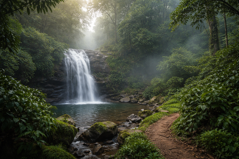 Kote Abbi Falls – A Quiet Escape Wrapped in Forest Mist